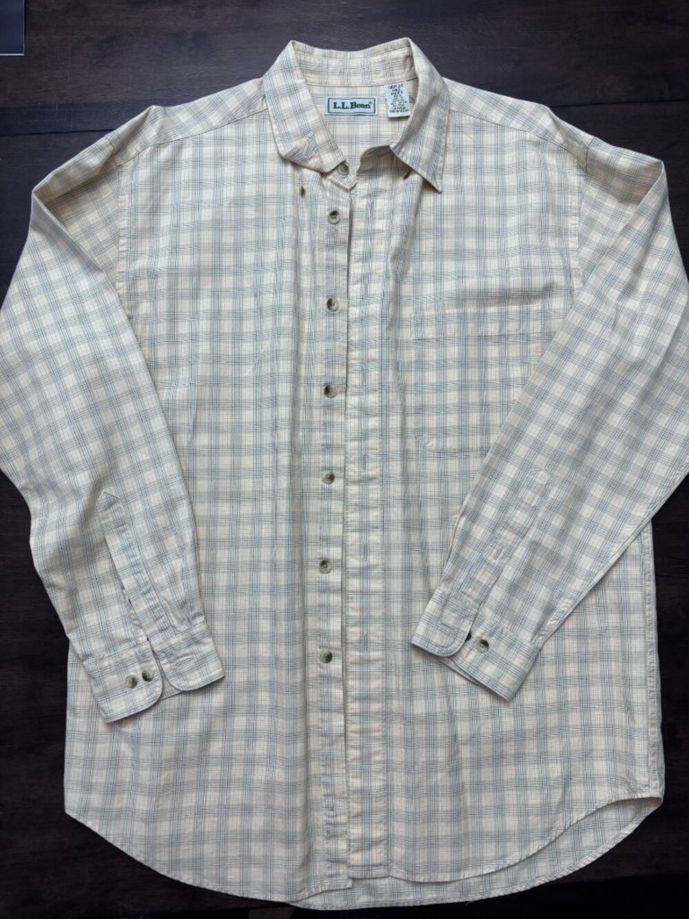 Vintage Classic L.L.Bean plaid button-up shirt